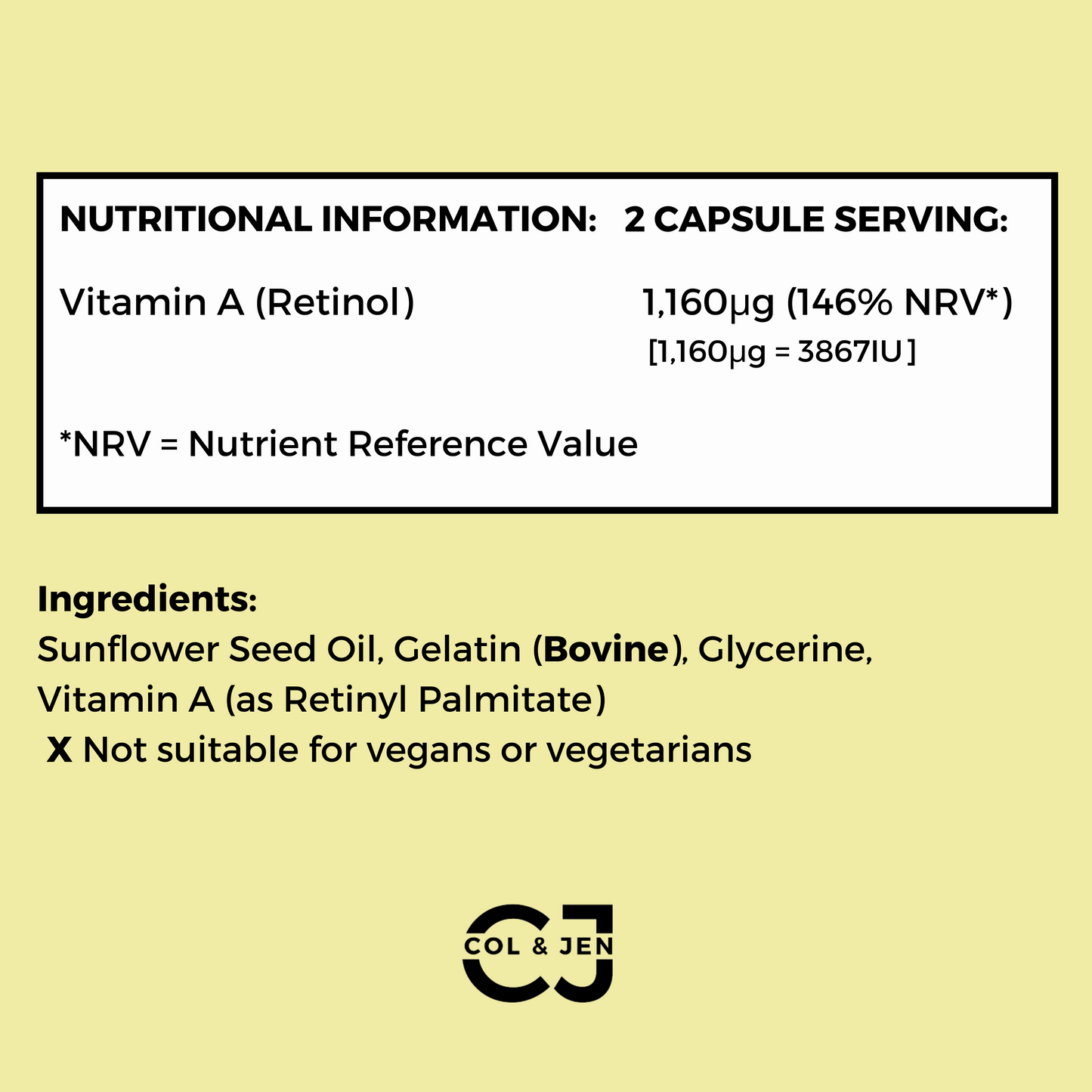 Retinol (Vitamin A) Softgels