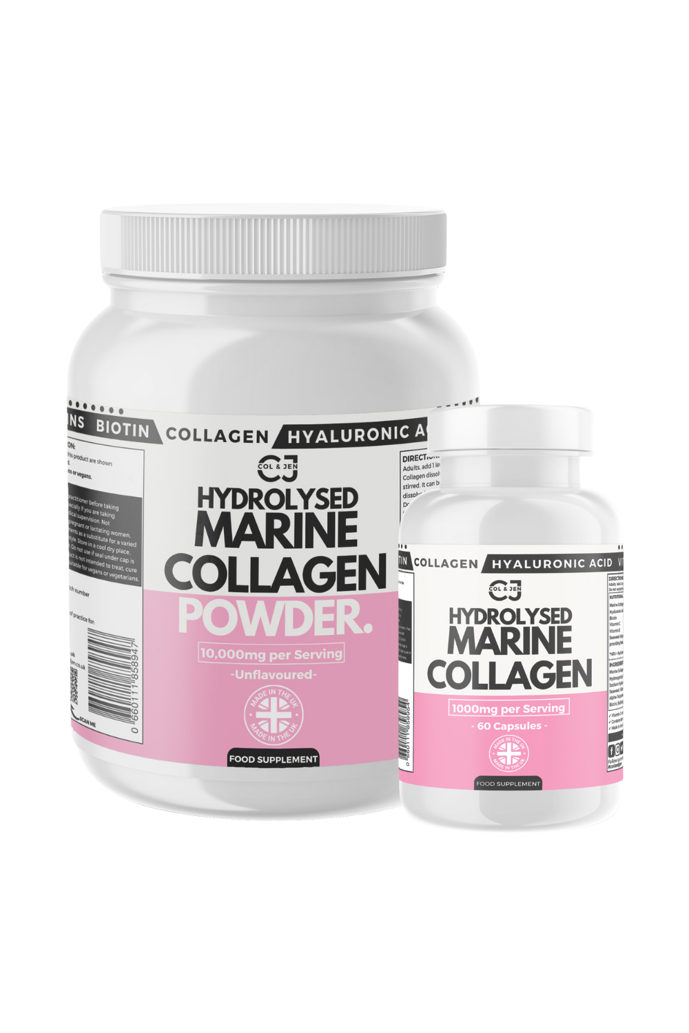 Marine Collagen Powder & Collagen Capsules (1 Month Supply)